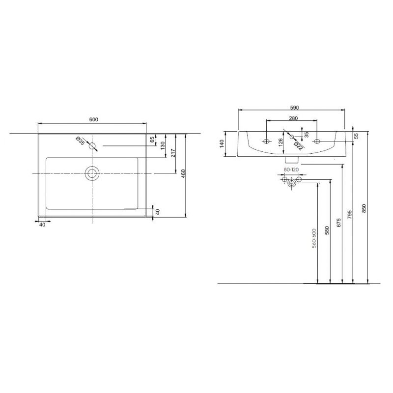 LAVE VAISSELLE POSABLE 60 CM BLANC - GSF Bouresmau